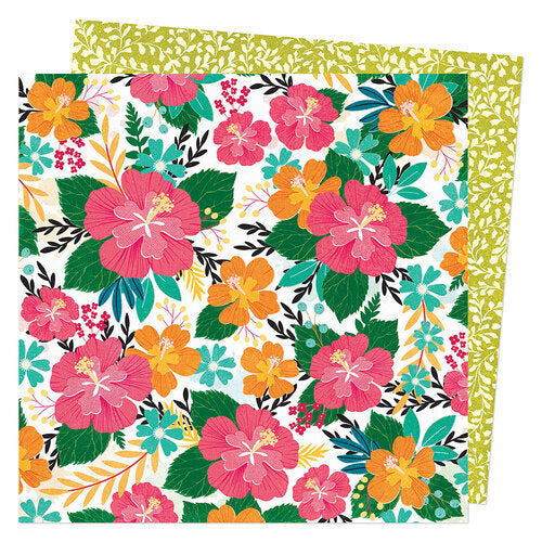 image_d21c70b5-3b07-40f1-8abb-d871bf1259a9.jpg Vicki Boutin Where to Next TROPICAL GARDEN 12”X12” Scrapbook Paper - Image 1