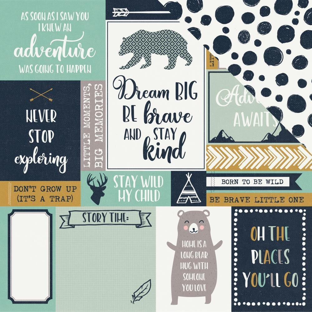 image_d254f80f-8e5c-4760-8d3d-4f956dbd727e.jpg Kaisercraft Hide & Seek EXPLORER 12"X12" Scrapbook Paper - Image 1
