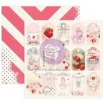 Prima STRAWBERRY MILKSHAKE 12"X12" PAPER PAD With Foil 24 sheets - Image 2
