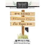 Mini Craft Stickers NEVADA WOOD SIGN Las Vegas Reno Carson