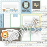 BABY BOY 12"X12" Scrapbook Customs Paper - Image 5