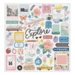 Maggie Holmes Round Trip 12"X12" CHIPBOARD STICKERS