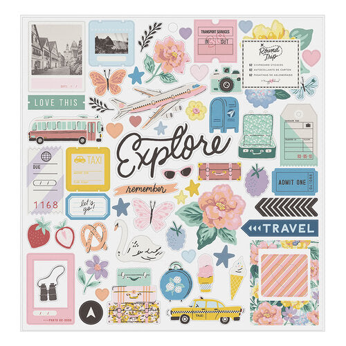 image_d55df5b3-edad-4fd9-a60c-61ad2796cf96.jpg Maggie Holmes Round Trip 12"X12" CHIPBOARD STICKERS - Image 1