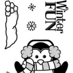 Small Stamps PENGUIN Clear Acrylic Stamp 5pc