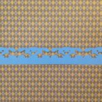 Pet DOG BORDERS Blue Diecut 2.5"X12"