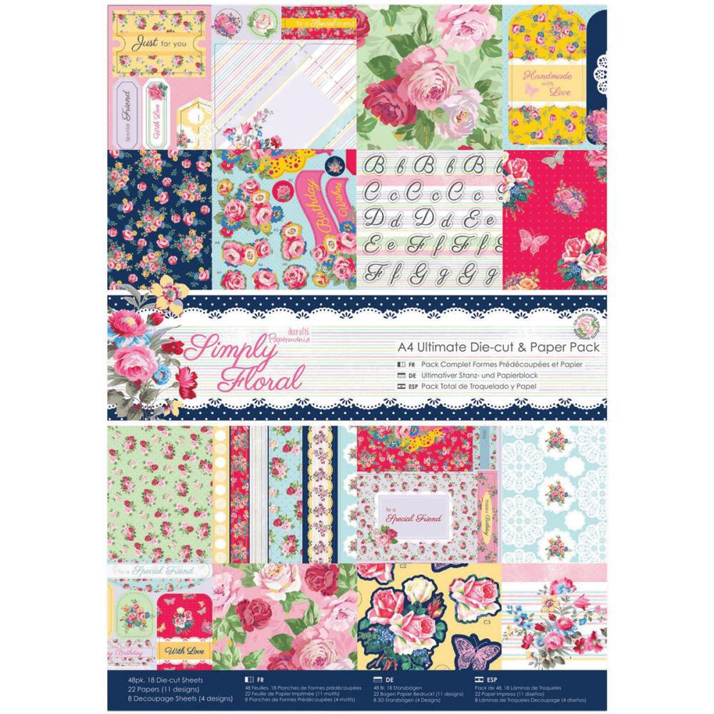 image_d8a18504-a99f-4f10-8885-b223a87d0070.jpg Docrafts Papermania SIMPLY FLORAL - Image 1