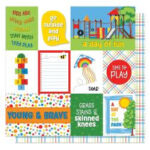Photoplay TIME TO PLAY 12X12 Scrapbook Paper