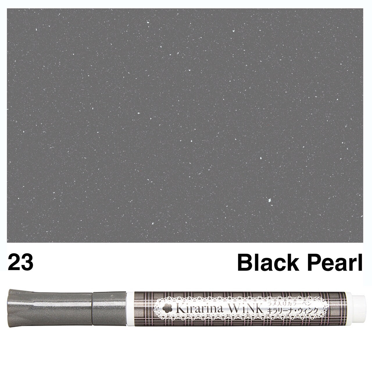 image_d92248b6-8202-4124-92dc-353c2727d6ec.jpg Kirarina Wink BLACK PEARL METALLIC Marker Pens - Image 1