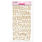Bella Blvd Aria Alphabet PONY Beige Puffy Stickers