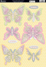 Kanban SPRING BUTTERFLIES Topper DieCut Card - Image 2