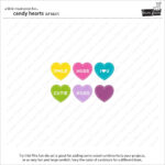 Lawn Fawn Cuts CANDY HEARTS Custom Craft Dies - Image 10