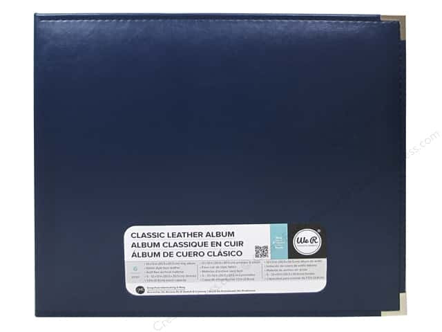 image_d9e64b1e-abc9-4bab-be1c-1dfad86756e5.jpeg We R Classic Leather Album NAVY BLUE 12"X12" D Ring Memory Scrapbook - Image 1