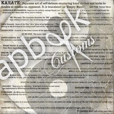 image_da2f1e85-61f9-417f-a803-53645e59a3d1.jpg KARATE WORDS 12"X12" Sports Cardstock Paper - Image 1