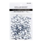 Spellbinders Smooth Disc SEQUINS SILVER .25oz 3 sizes