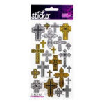 Ek Success Sticko Classic CROSS REPENTS Stickers 23 pc