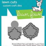 Lawn Fawn Reveal Wheel FALL LEAF ADD-ON Custom Craft Dies 2pc