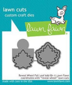Lawn Fawn Reveal Wheel FALL LEAF ADD-ON Custom Craft Dies 2pc