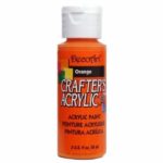 DecoArt Crafter's Acrylic ORANGE Acrylic Paint 2oz