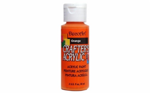 image_dbb71885-ba8d-434e-bfa9-c0d986f18ebb.jpg DecoArt Crafter's Acrylic ORANGE Acrylic Paint 2oz - Image 1