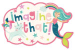 Echo Park 6"x12" IMAGINE THAT GIRL Chipboard  Phrases 23pc - Image 3