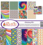 Ella & Viv GROOVY KIT 12"X12" Scrapbook Kit 9pc