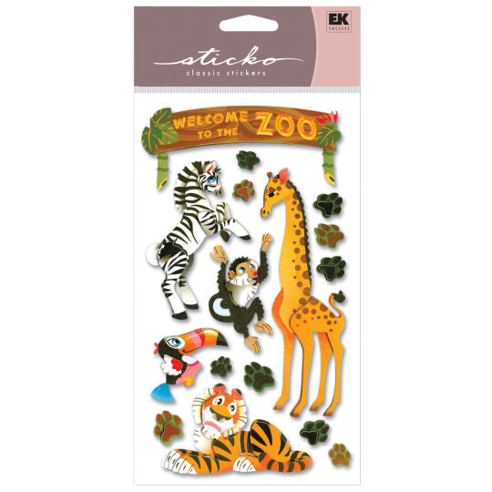 image_dc777300-5680-47e5-8054-6e72e06272e9.jpeg Ek Success ZOO Sticko 3D Stickers 17pc - Image 1