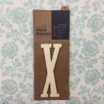 Papermania Bare Basics Wooden Adhesive LETTER X Wood