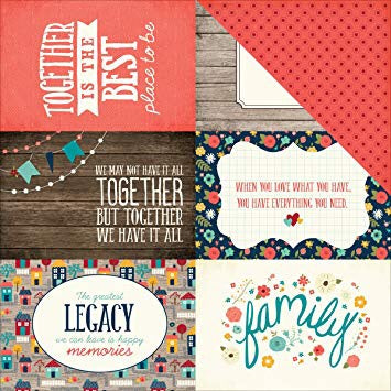 image_ddee1f3d-cfdc-4613-a9e8-1e11fbdc7b4a.jpg Echo Park The Story Of Our Family 4x6 JOURNALING CARDS 12"x12" Paper - Image 1