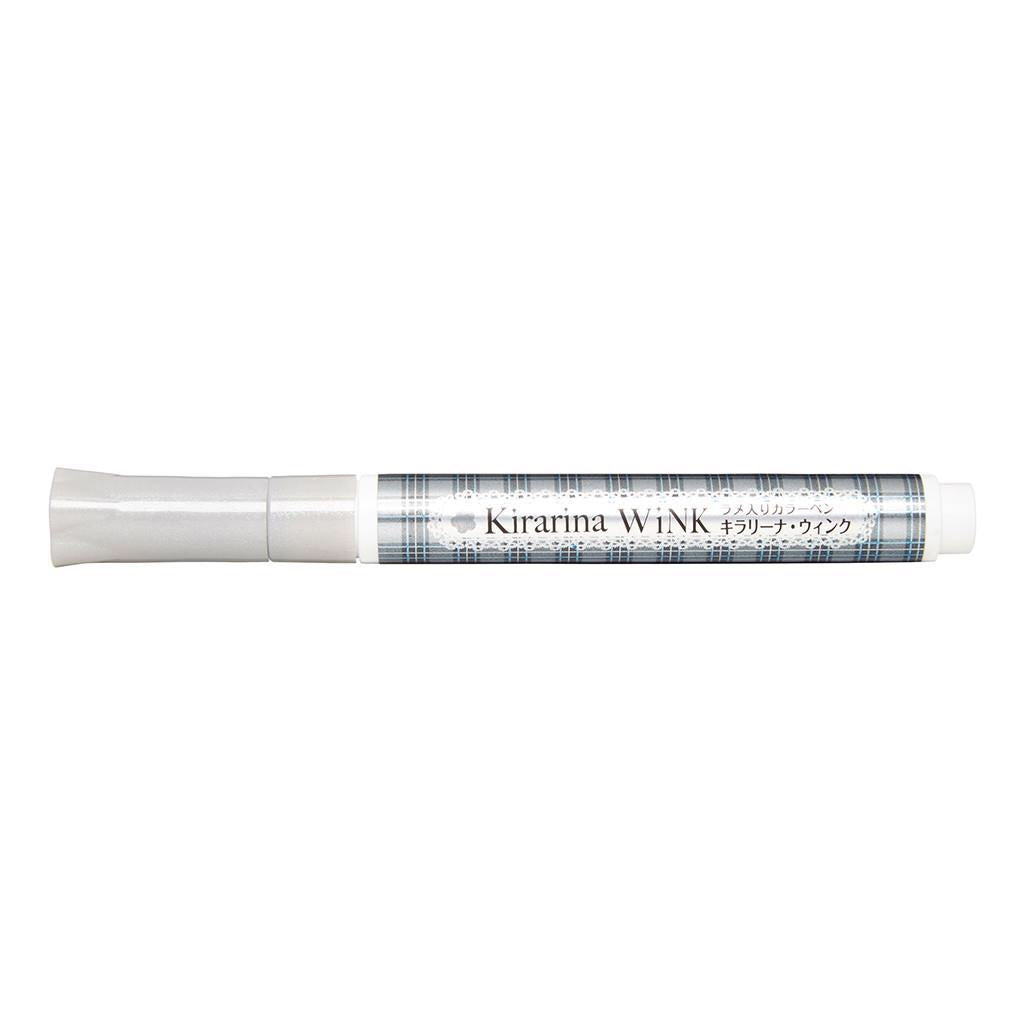image_ded0d6d3-5938-4463-b194-9954c1189c74.jpg Kirarina Wink SILVER METALLIC Marker Pens - Image 1