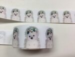 Shabby Chic HEDGEHOG Floral Grosgrain Ribbon 1 yard - Image 2