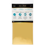 Thermoweb DECO FOIL GOLD Transfer Sheets 6"X 12" 20pc