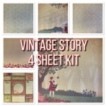 Best Creation VINTAGE STORY 12"x12" Scrapbook Kit