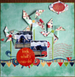 Child's Play Moxxie FLOWER POWER 12X12 Scrapbook Sheet - Image 4