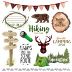 National Park NPWC CAMPING THINGS 2 CUT OUT 12"X12" Paper