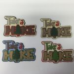 TAKE A HIKE Camping Scrapbook Die Cut Embellishment