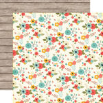 Echo Park The Story Of Our Family FLORAL 12"x12" Scrapbook Paper