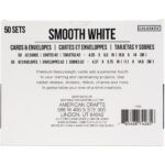 Colorbok A2 CARDS & ENVELOPES 50 sets 4.25”x5.5” White - Image 2