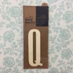 Papermania Bare Basics Wooden Adhesive LETTER Q Wood