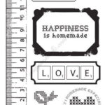 Kaisercraft HOMEMADE Clear Acrylic Stamps 4"X6" 7 pc