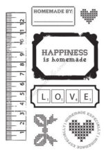 Kaisercraft HOMEMADE Clear Acrylic Stamps 4"X6" 7 pc