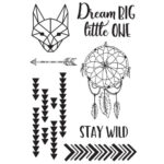 Kaisercraft HIDE & SEEK  Clear Acrylic Stamps 7 pc