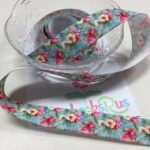 Sasha Tropical Floral Grosgrain Ribbon 1 yard