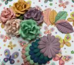 Sweet Roses 4” Leaves and Daisies PAIGE EVANS BLOOMING WILD  15pc - Image 2
