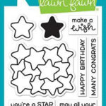 Lawn Fawn HOW YOU BEAN STAR ADD ON Clear Stamps 12 pc
