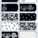 Kanban VINTAGE TAGS Paper Craft Foil DieCut Card Topper 14pc