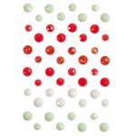 Prima Say It In Crystals CANDY CANE LANE Self-Adhesive Rhinestone 48pc