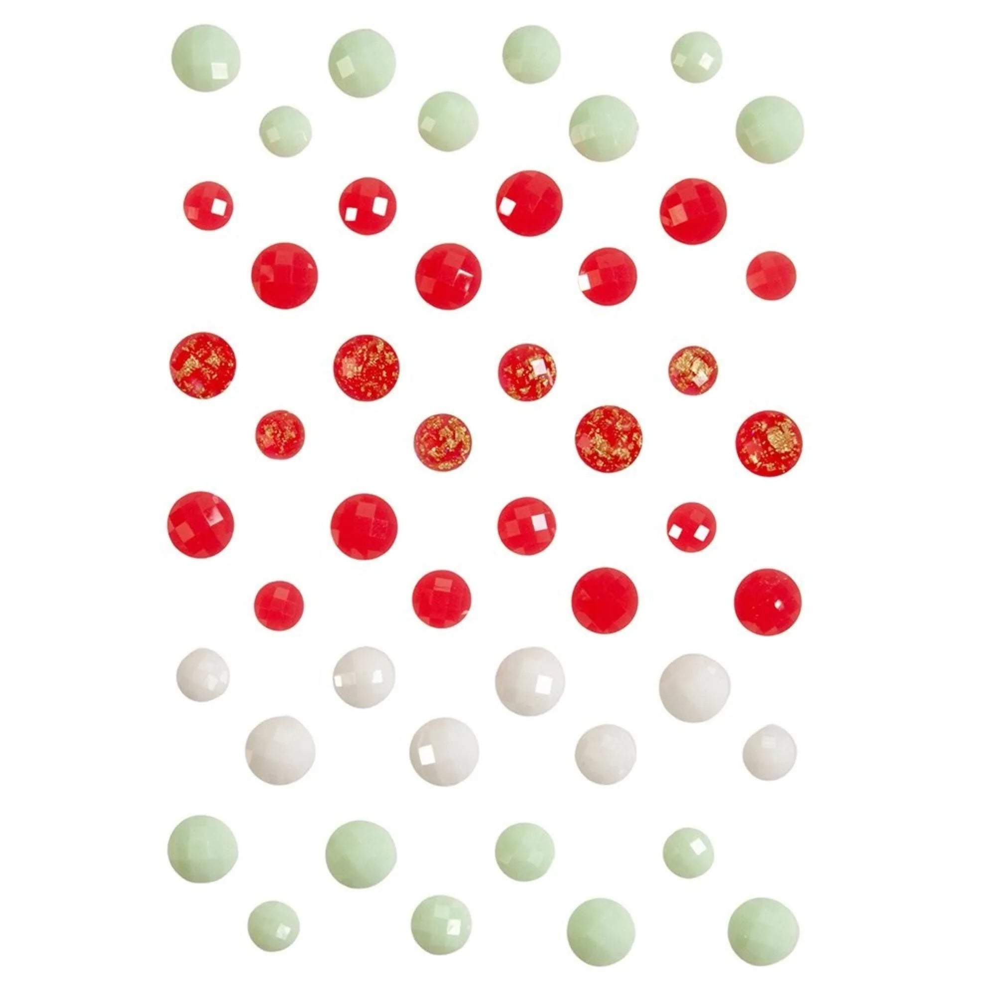 image_e98b1f36-9d10-4463-b694-2fb78eddf300.jpg Prima Say It In Crystals CANDY CANE LANE Self-Adhesive Rhinestone 48pc - Image 1