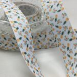 Pineapple Floral Grosgrain Ribbon 1 yard