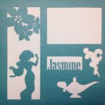 Page Frame Disney JASMINE AQUA DOT 12"x12" Scrapbook Overlays - Image 2