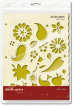 Chatter Box Doodle Genie BOTANICAL Stencil - Image 2